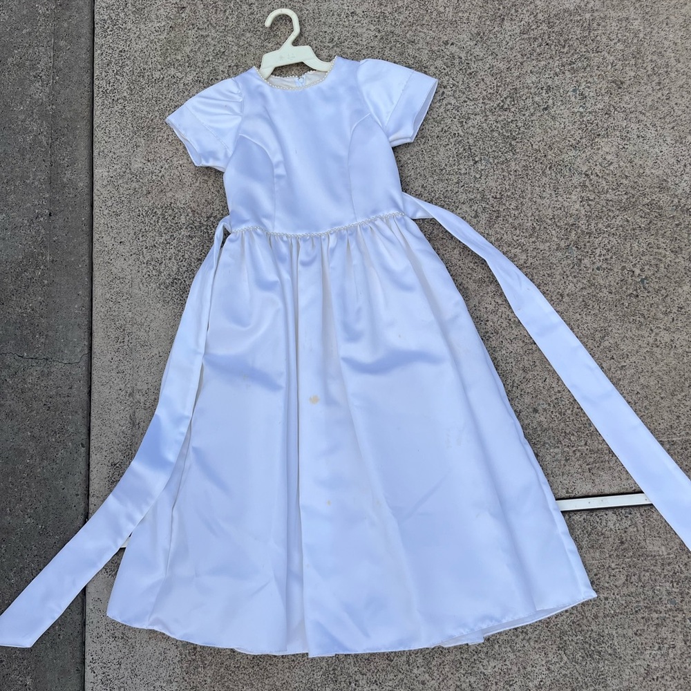 Jessica McClintock White Formal Kids Dress